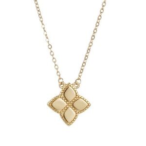 Adornia 14k Gold Plated Pointed Clover Necklace